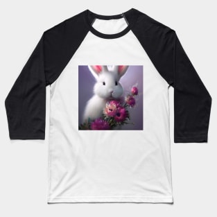 Cute white bunny Baseball T-Shirt